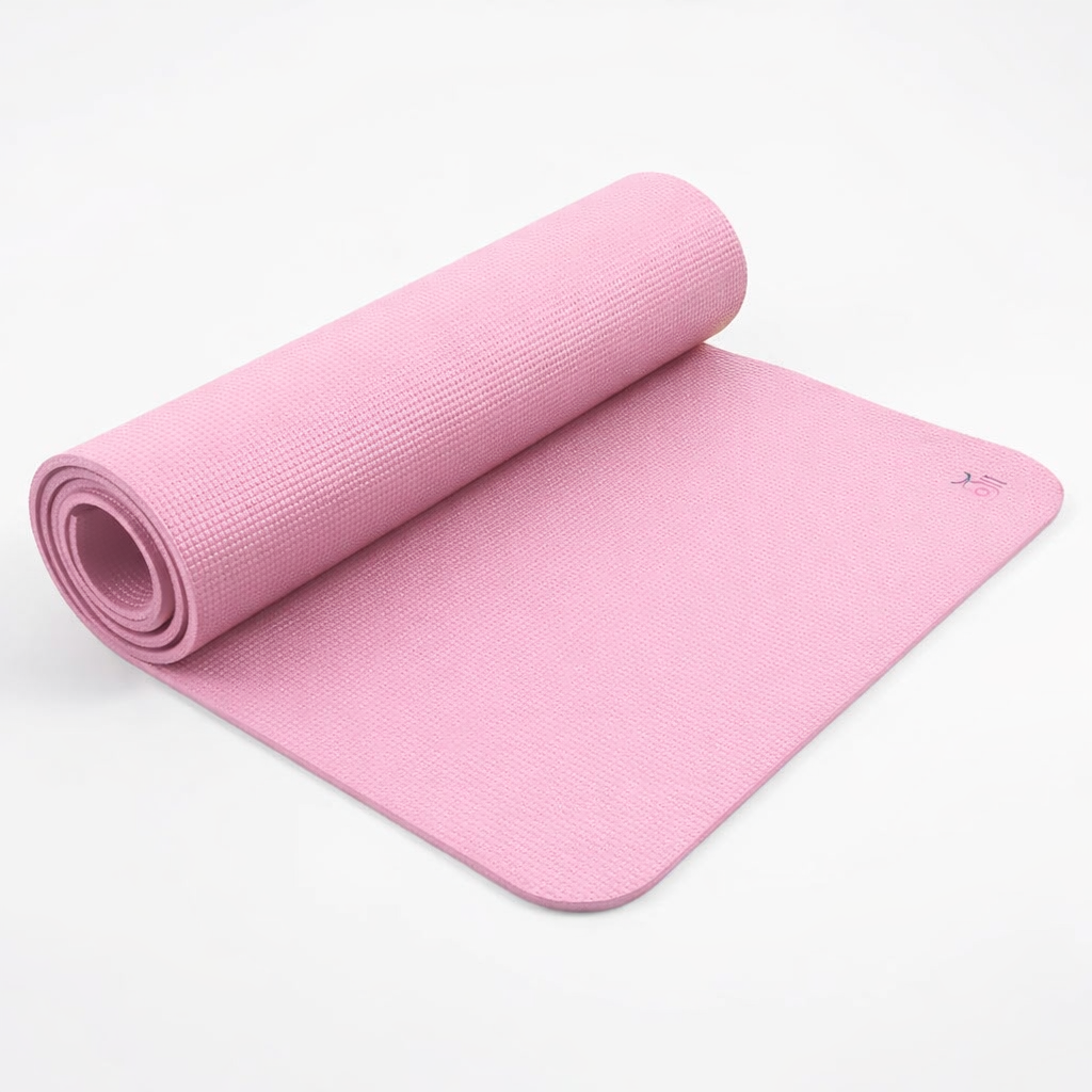 Non Slip Yoga Mat Pink – Extra Thick 6mm Exercise Mat