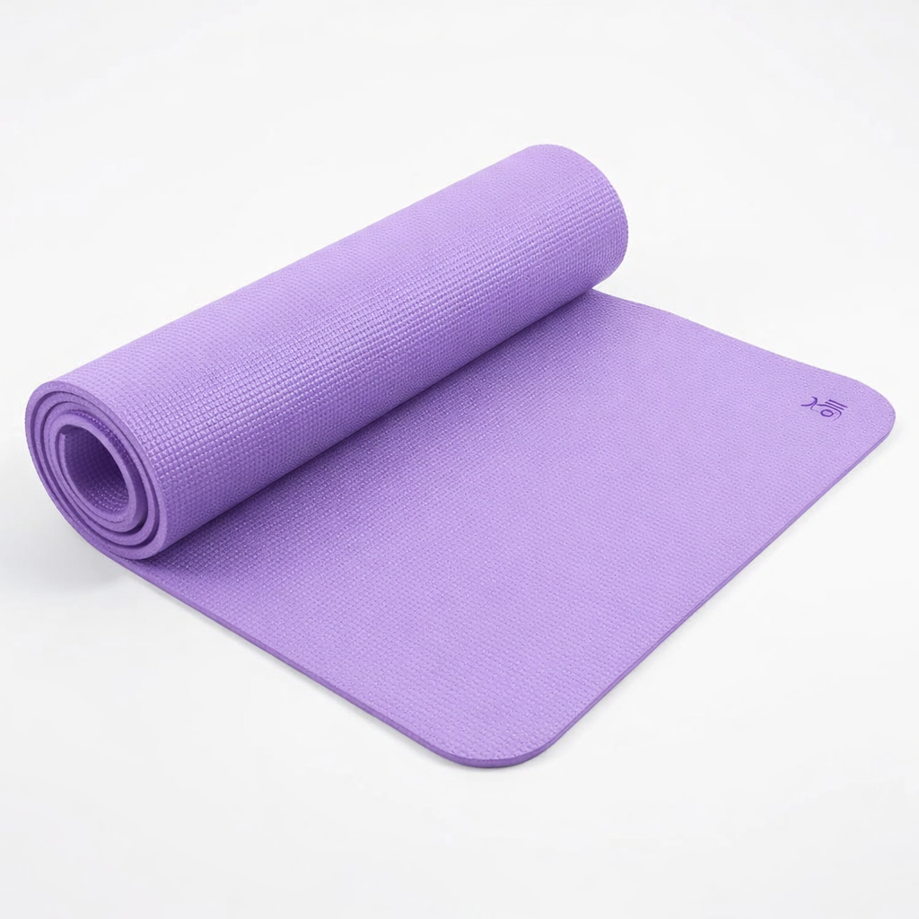 Non Slip Yoga Mat Purple – Extra Thick 6mm Exercise Mat