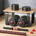 Adjustable Dumbbells Set – 5-25 lb Home Gym Weights for Men & Women